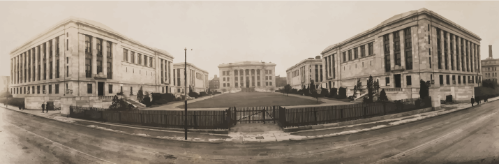 A picture of the Harvard Medical School Quad.